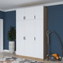 Hanah Home Armario BA104 - 2420 Nogal y Blanco